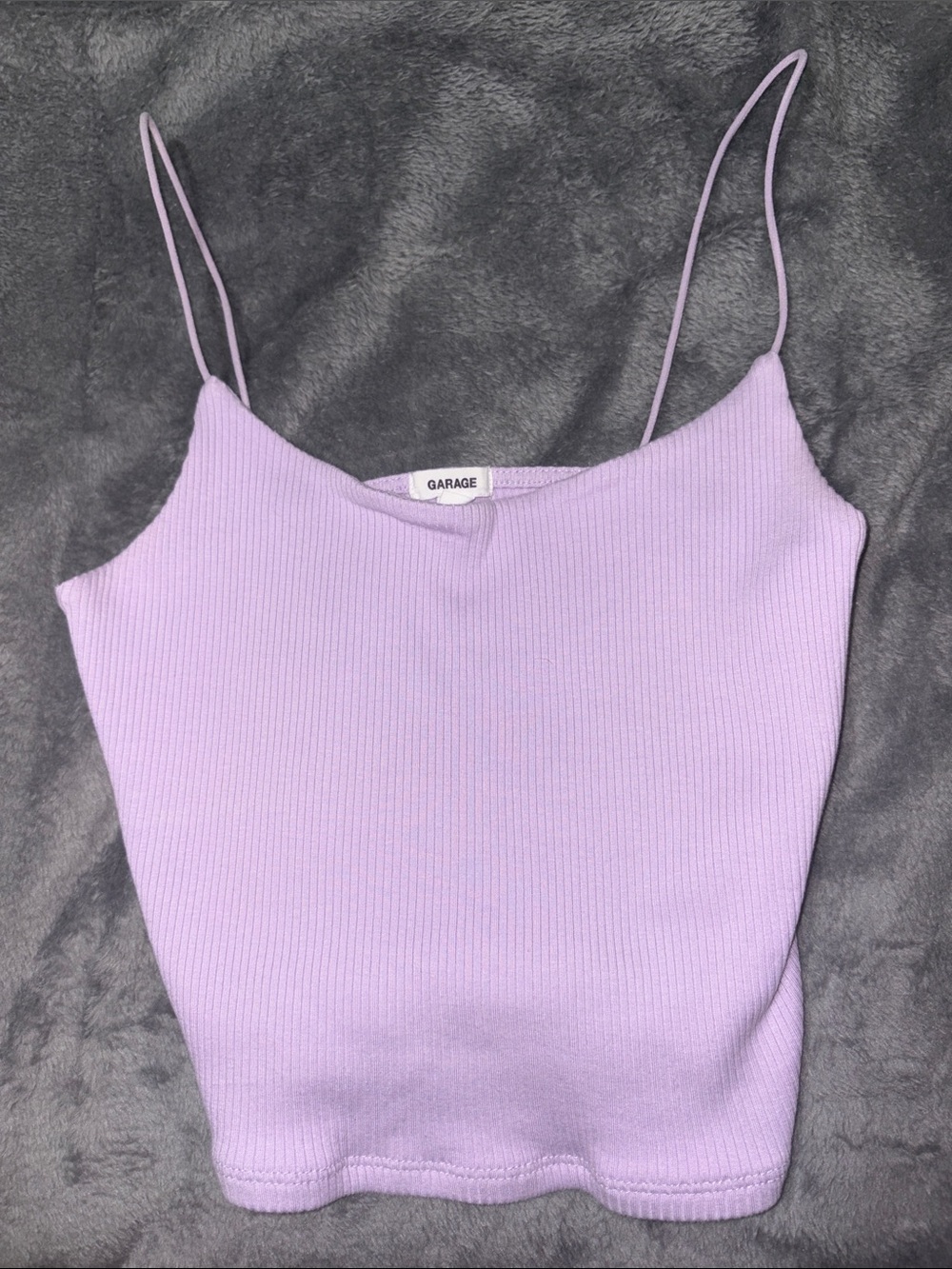 Garage Lilac Ribbed Spaghetti Strap Cami